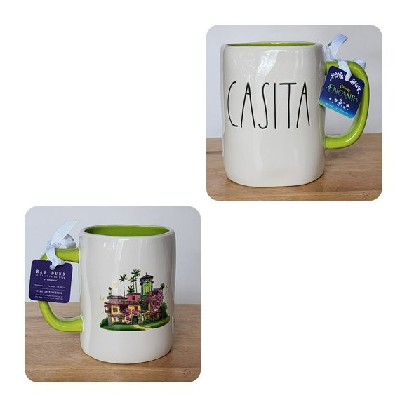 Rae Dunn Disney Encanto CASITA White Green Ceramic Coffee Mug 16oz Collectable - Picture 2 of 15
